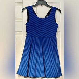 Knitworks Dark Blue Big Girl Size 10 Sleeveless Flowly Party Dress